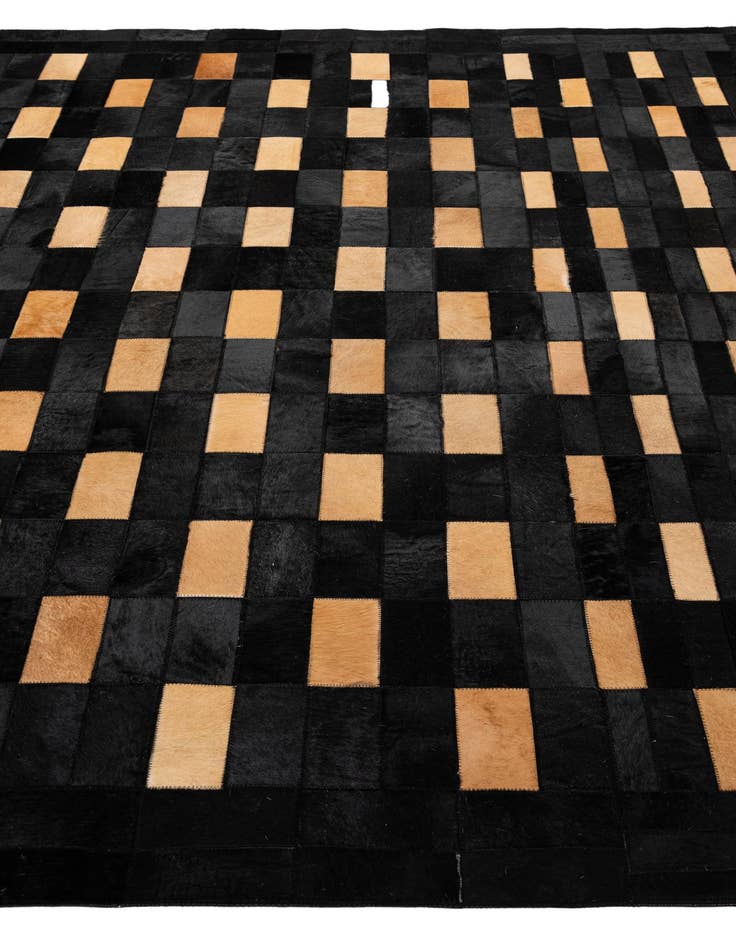 Detail image of  8' 3 x 10' 1 Cowhide - Patchwork Rug