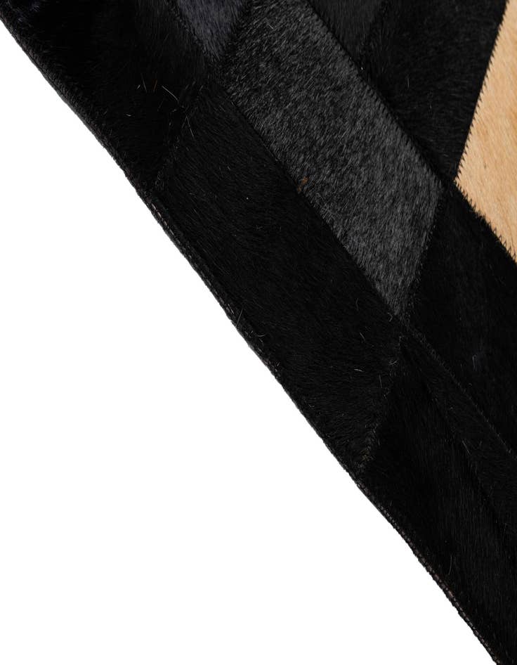 Detail image of  8' 3 x 10' 1 Cowhide - Patchwork Rug