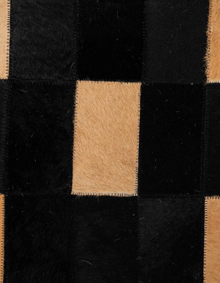Detail image of  8' 3 x 10' 1 Cowhide - Patchwork Rug