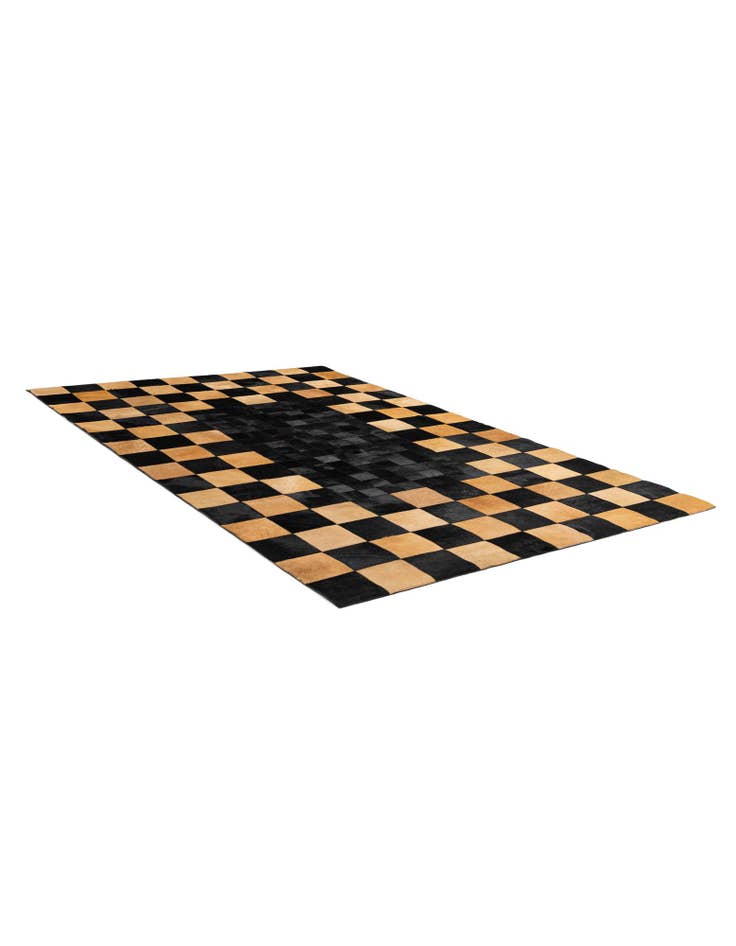 Detail image of  5' 1 x 8' Cowhide - Patchwork Rug