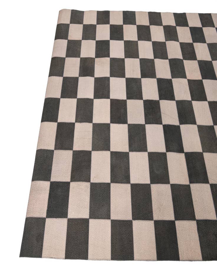 Detail image of  5' x 7' 10 Cowhide Leather Rug