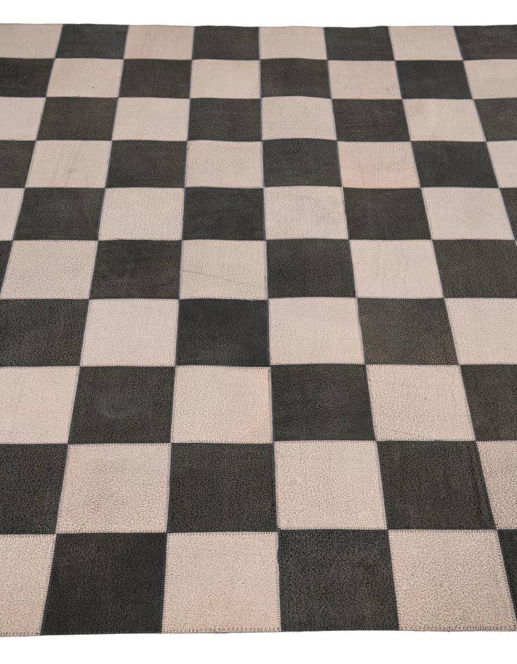 Detail image of  5' x 7' 10 Cowhide Leather Rug