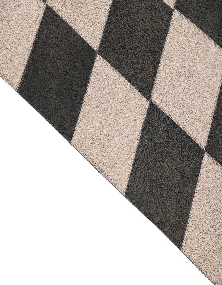 Detail image of  5' x 7' 10 Cowhide Leather Rug