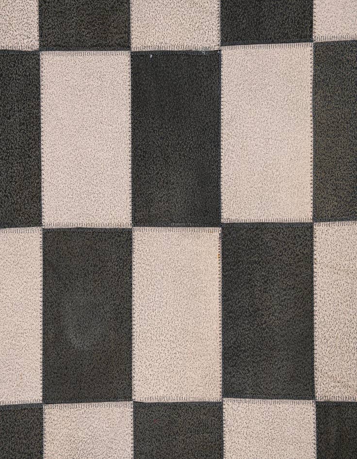 Detail image of  5' x 7' 10 Cowhide Leather Rug