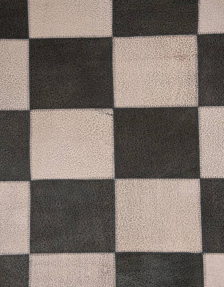 Detail image of  5' x 7' 10 Cowhide Leather Rug