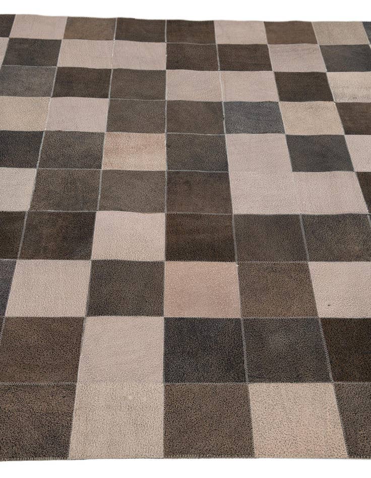 Detail image of  5' x 7' 8 Cowhide Leather Rug