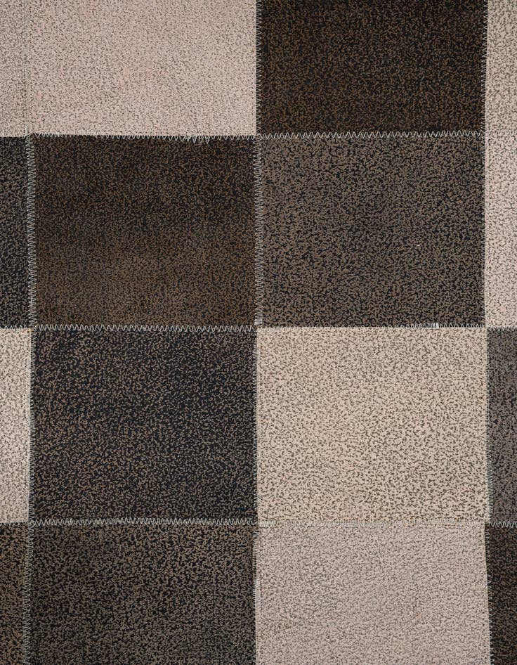 Detail image of  5' x 7' 8 Cowhide Leather Rug