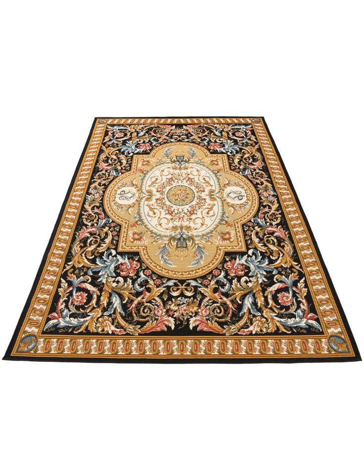 Detail image of  5' 2 x 7' 7  Washable Traditional Indoor / Outdoor Rug