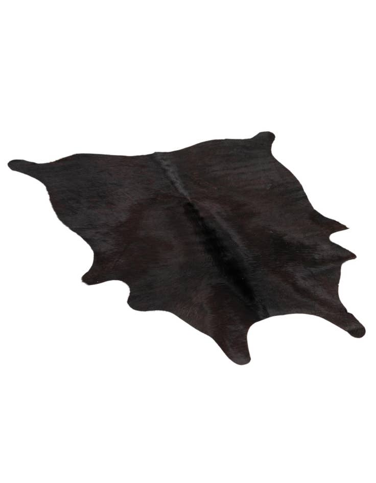 Detail image of  4' 9 x 4' 11 Cowhide Leather Square Rug