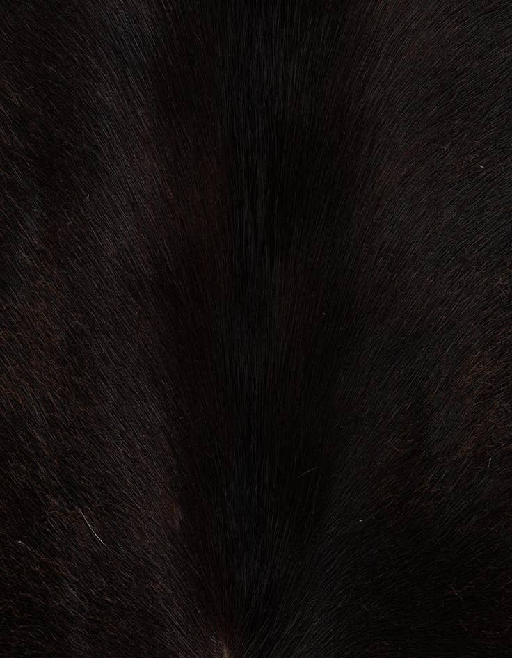 Detail image of  4' 9 x 4' 11 Cowhide Leather Square Rug