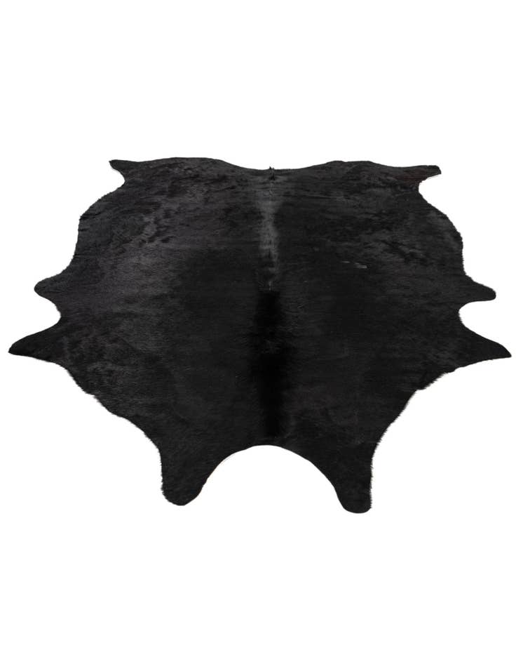 Detail image of  4' 11 x 6' 5 Cowhide Leather Freeform Rug