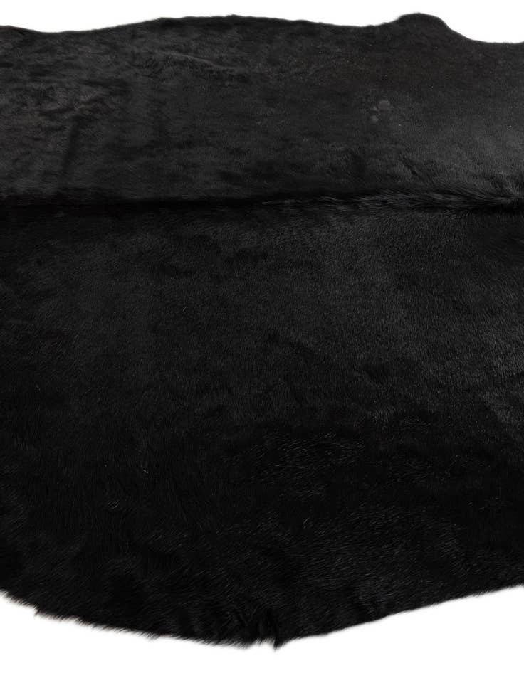 Detail image of  4' 11 x 6' 5 Cowhide Leather Freeform Rug