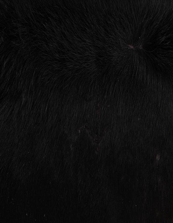 Detail image of  4' 11 x 6' 5 Cowhide Leather Freeform Rug