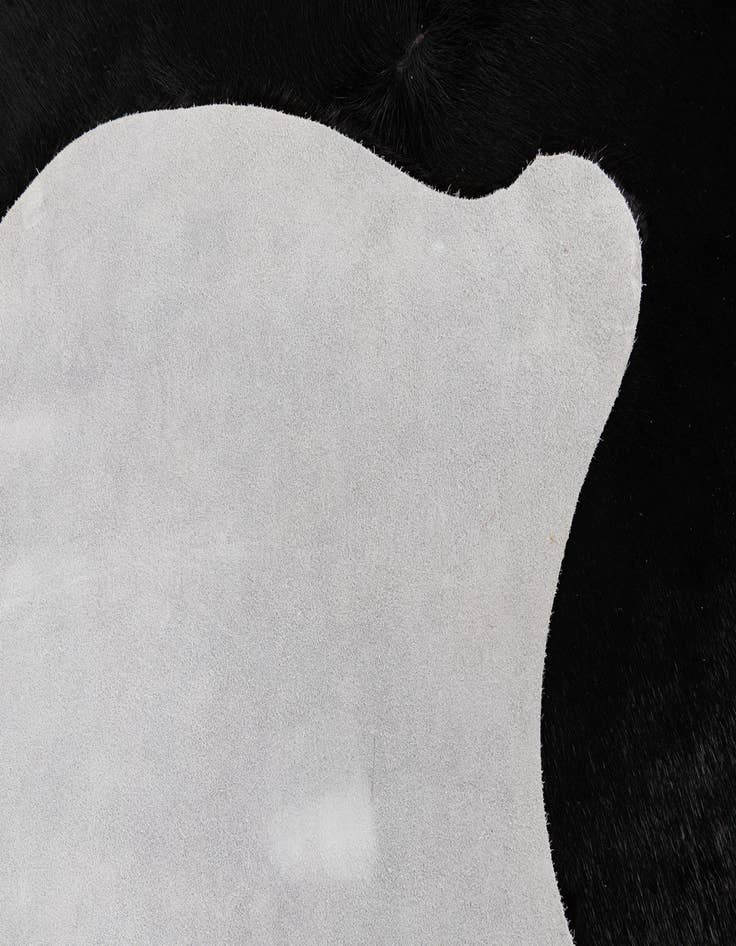 Detail image of  4' 11 x 6' 5 Cowhide Leather Freeform Rug