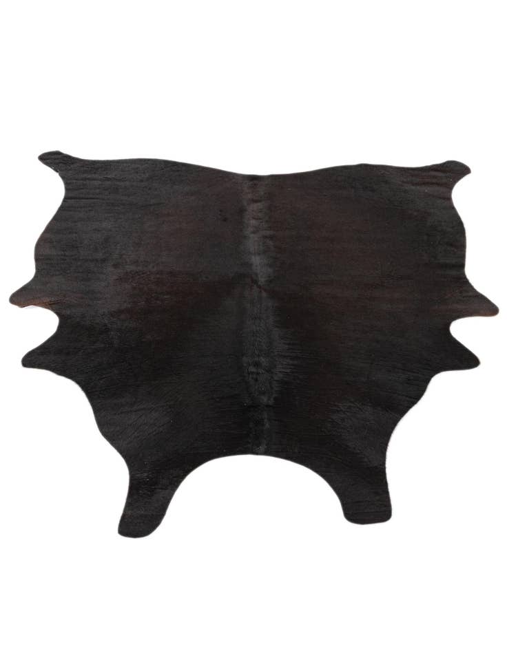 Detail image of  4' 9 x 5' Cowhide Leather Freeform Rug