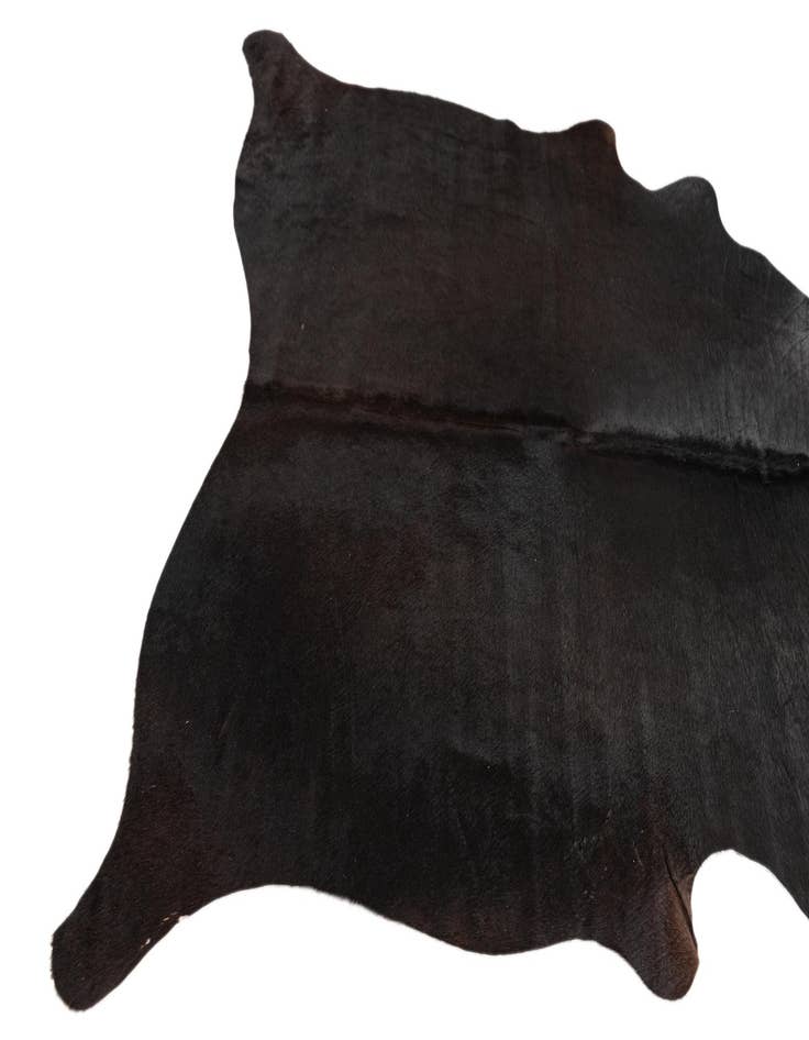 Detail image of  4' 9 x 5' Cowhide Leather Freeform Rug