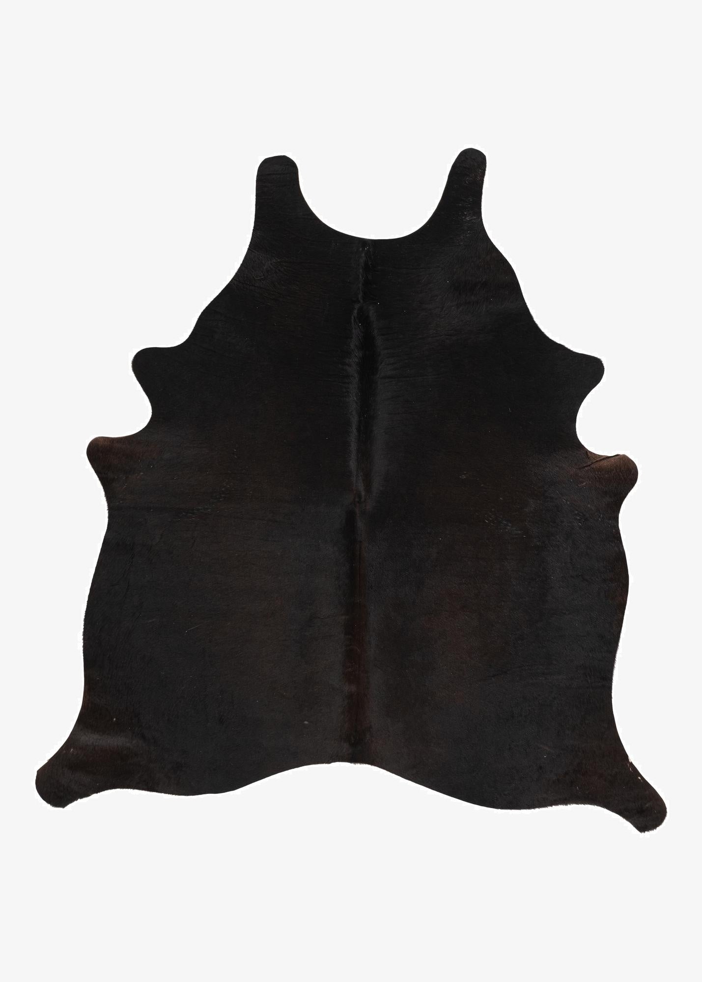  4' 9 x 5' Cowhide Leather Freeform Rug