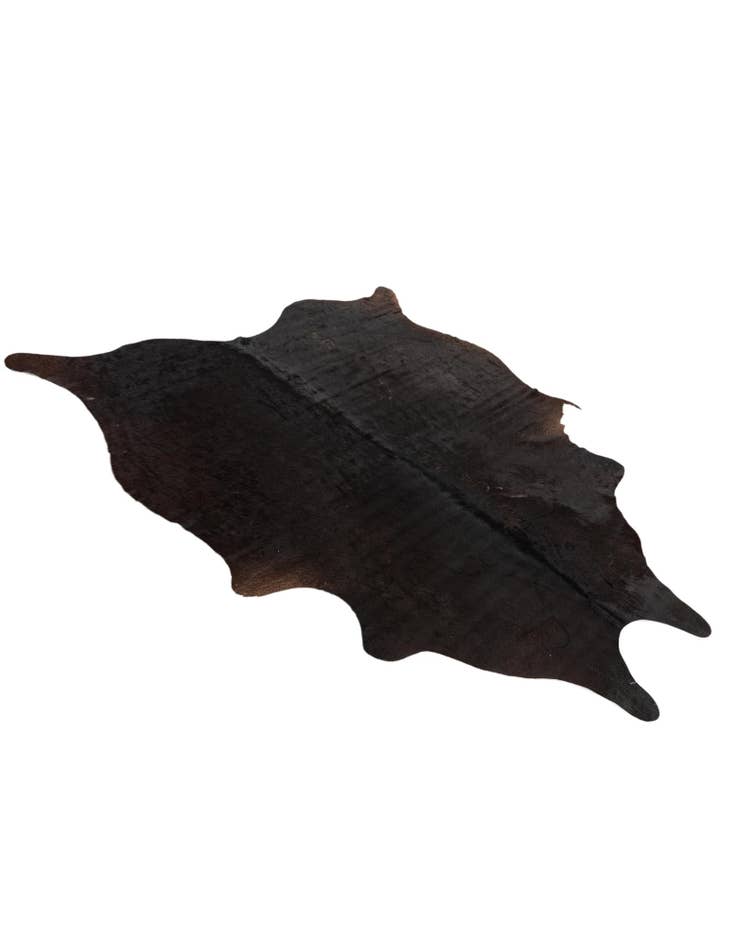 Detail image of  5' 1 x 5' 11 Cowhide Leather Rug