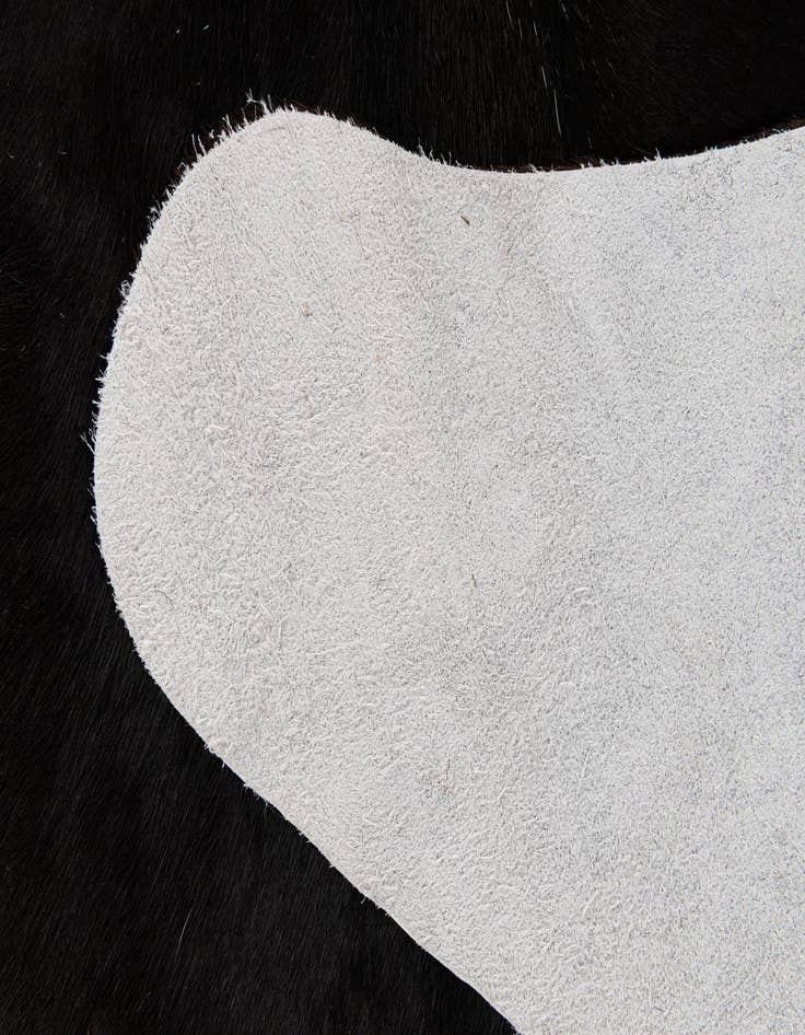 Detail image of  5' 1 x 5' 11 Cowhide Leather Rug