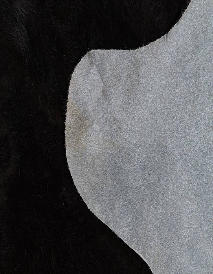 Detail image of  4' 2 x 6' 4 Cowhide Leather Rug