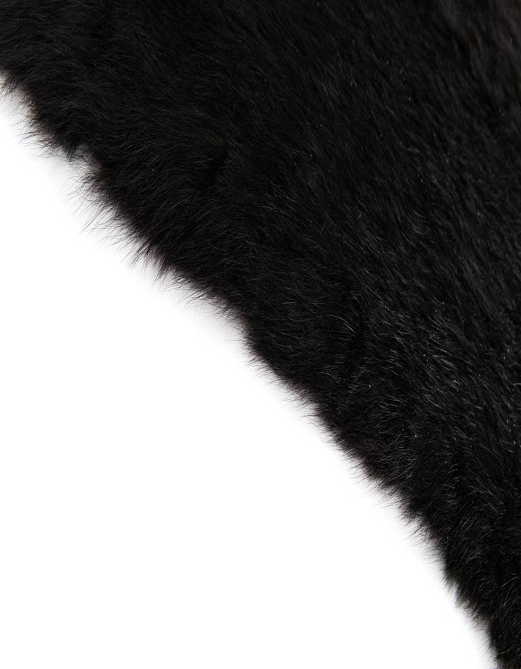 Detail image of  5' 5 x 6' 9 Cowhide Leather Rug