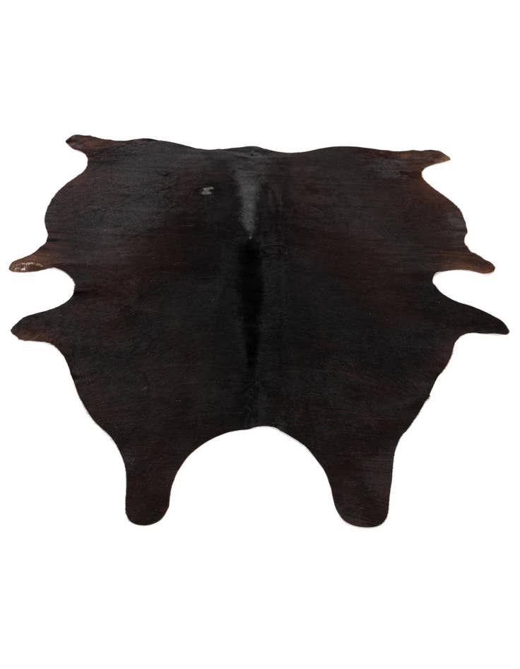 Detail image of  5' 3 x 6' 5 Cowhide Leather Rug