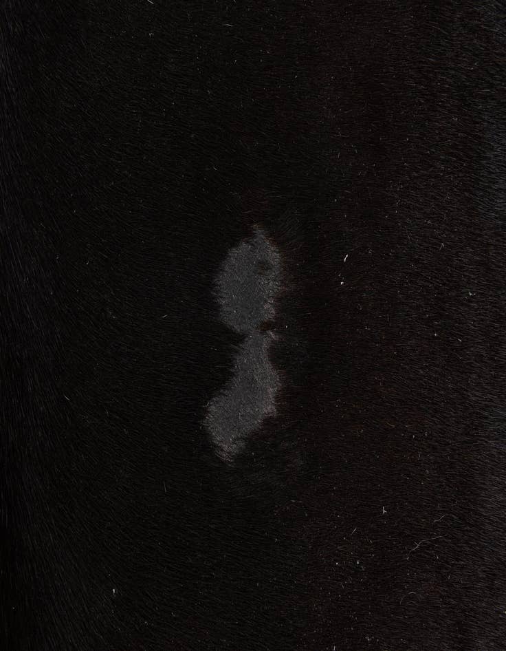 Detail image of  5' 3 x 6' 5 Cowhide Leather Rug