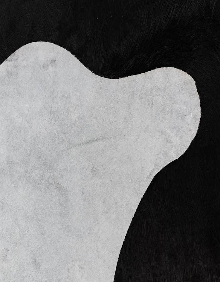 Detail image of  6' 1 x 7' 3 Cowhide Leather Rug