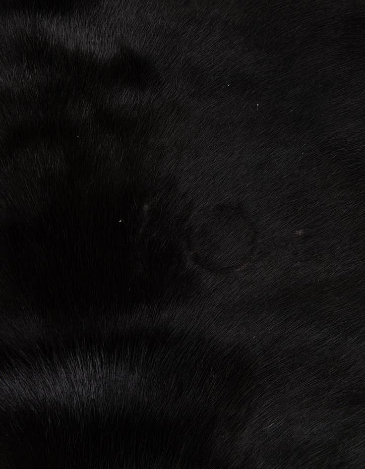 Detail image of  5' 5 x 6' 8 Cowhide Leather Rug