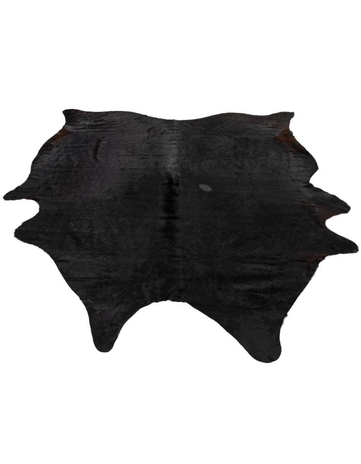 Detail image of  5' 11 x 7' Cowhide Leather Rug
