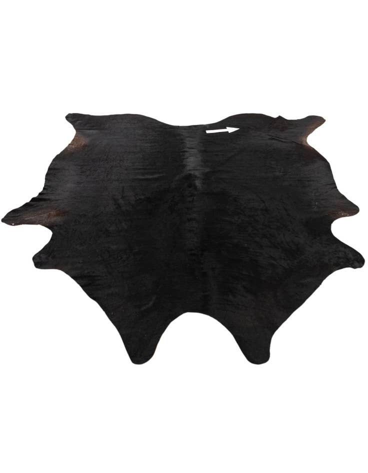 Detail image of  5' 11 x 6' 10 Cowhide Leather Rug