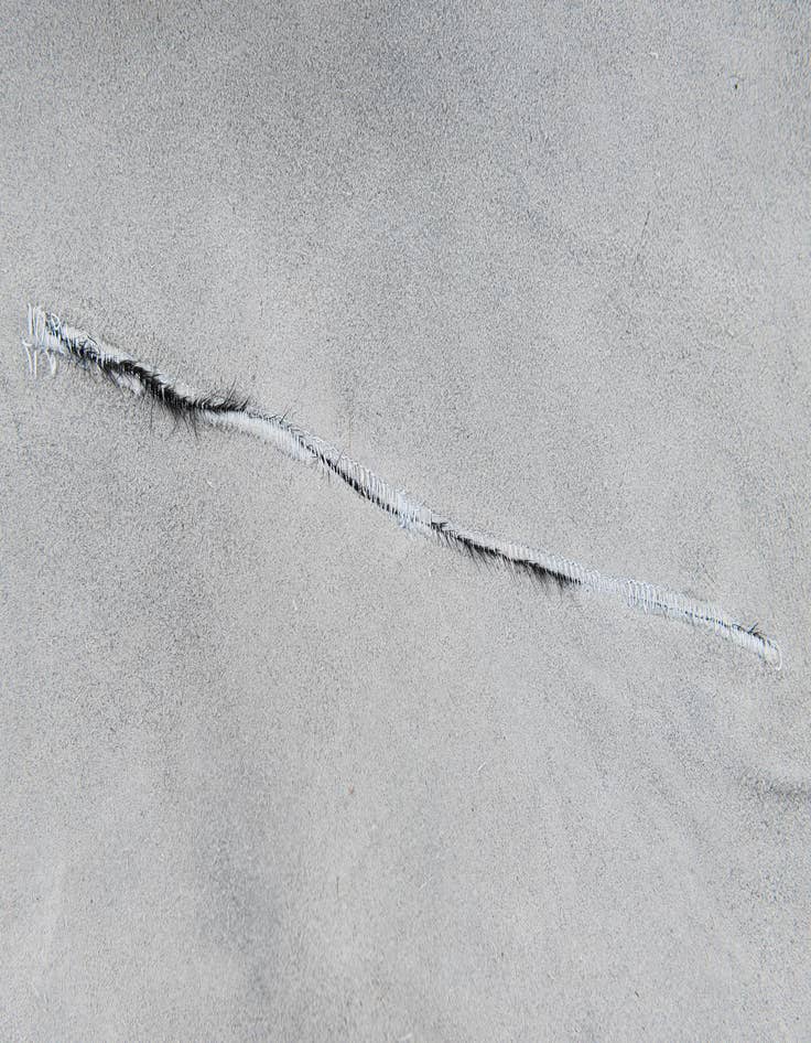 Detail image of  5' 11 x 6' 10 Cowhide Leather Rug