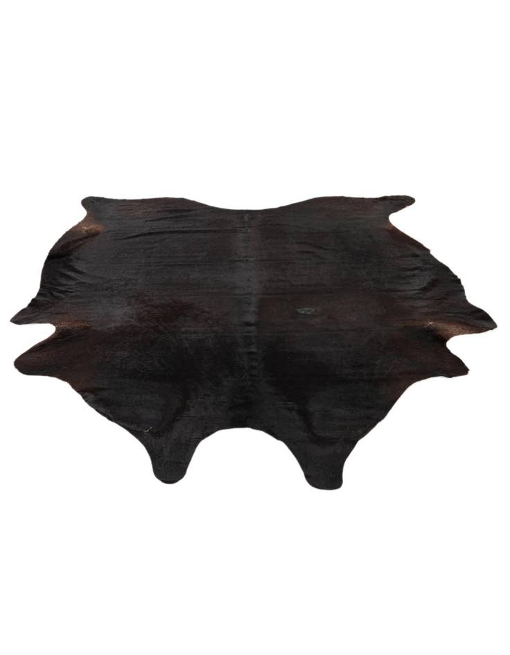 Detail image of  6' 9 x 7' 4 Cowhide Leather Rug