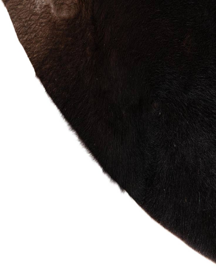 Detail image of  6' 9 x 7' 4 Cowhide Leather Rug