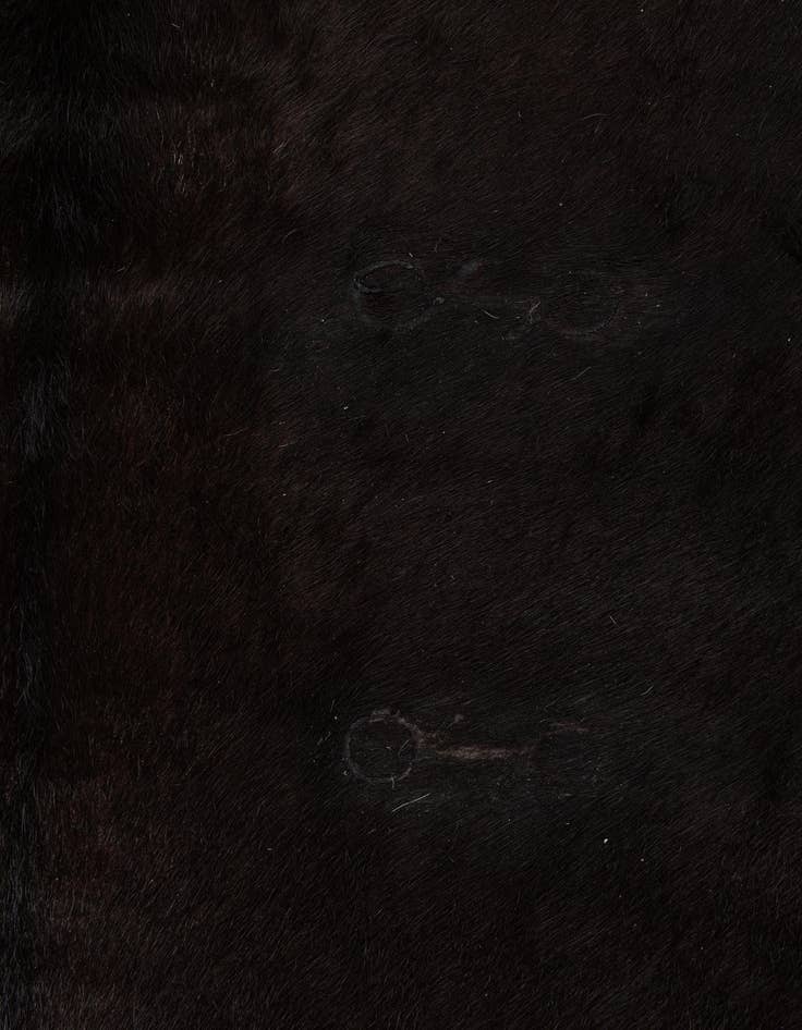 Detail image of  6' 9 x 7' 4 Cowhide Leather Rug