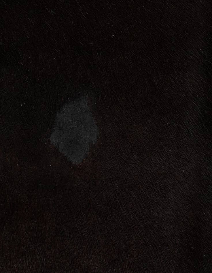 Detail image of  6' 9 x 7' 4 Cowhide Leather Rug