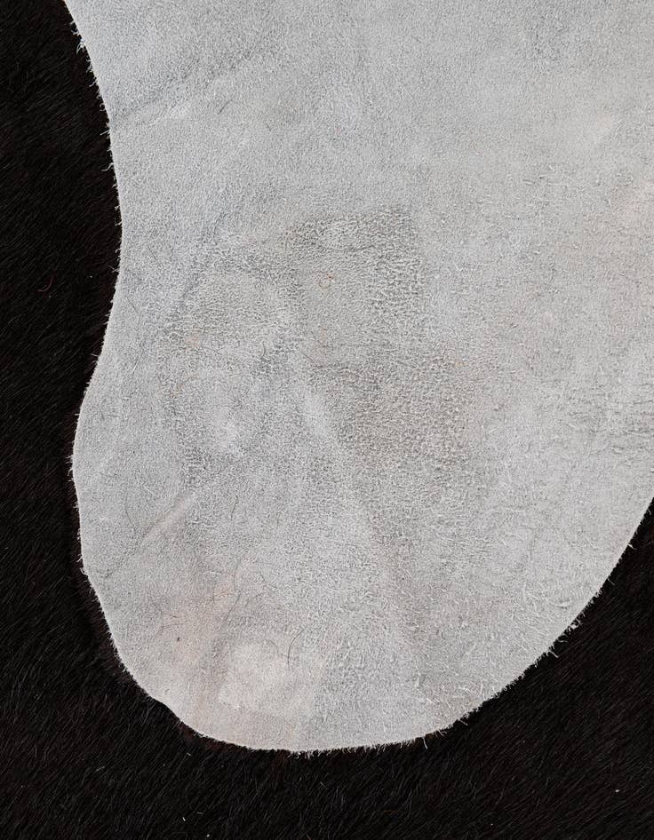 Detail image of  6' 9 x 7' 4 Cowhide Leather Rug