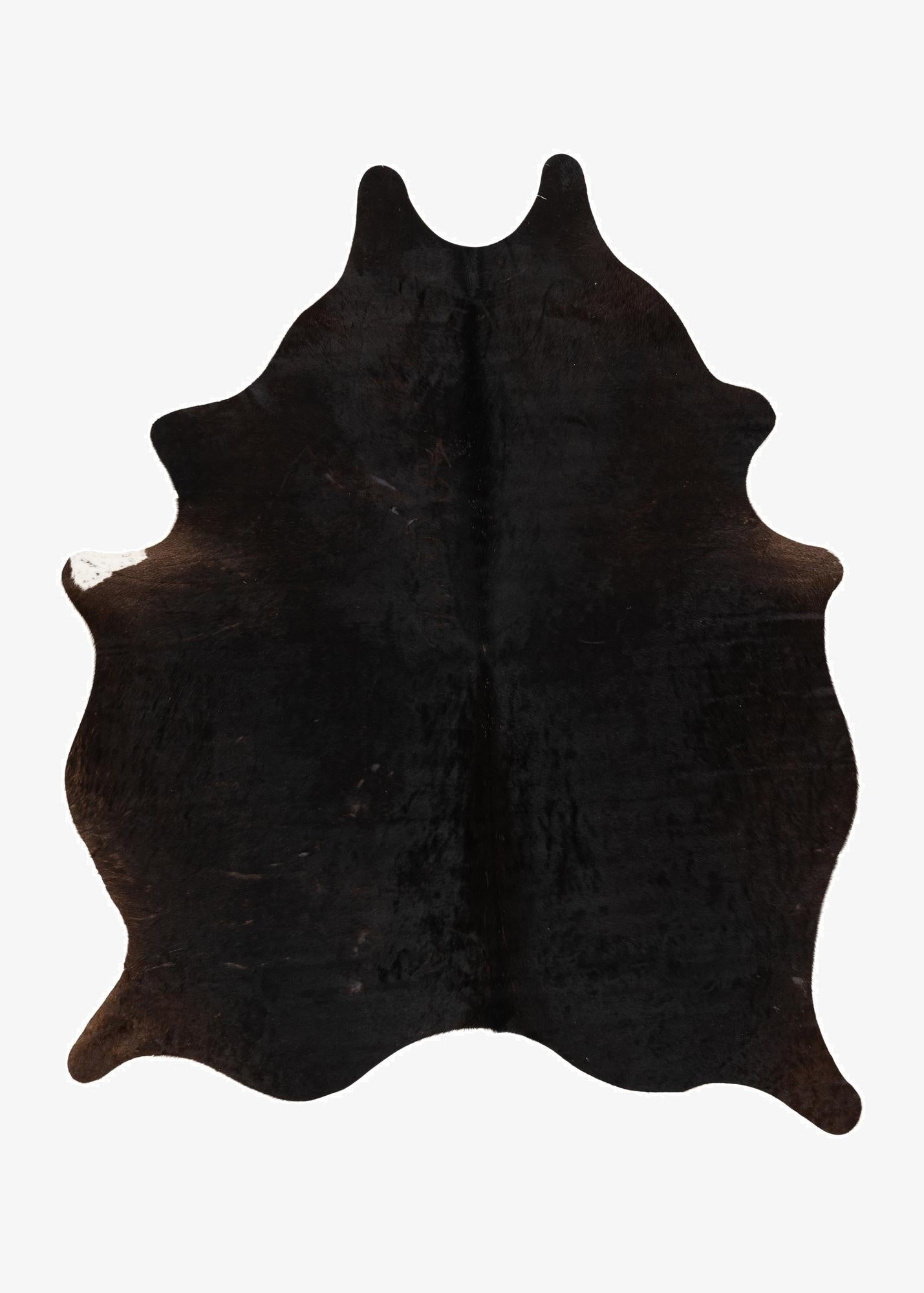  5' 1 x 5' 11 Cowhide Leather Rug