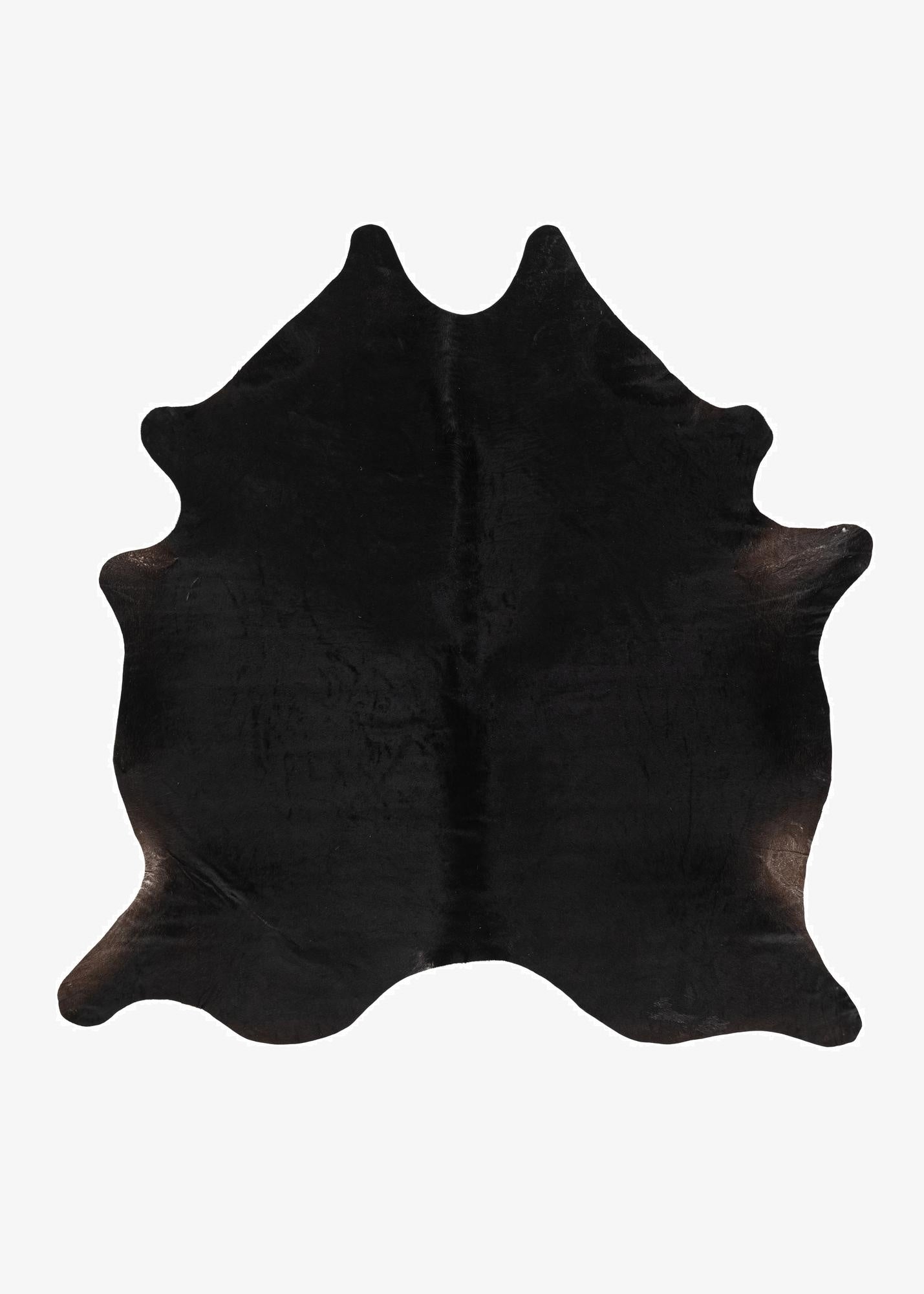  5' 11 x 6' 10 Cowhide Leather Rug
