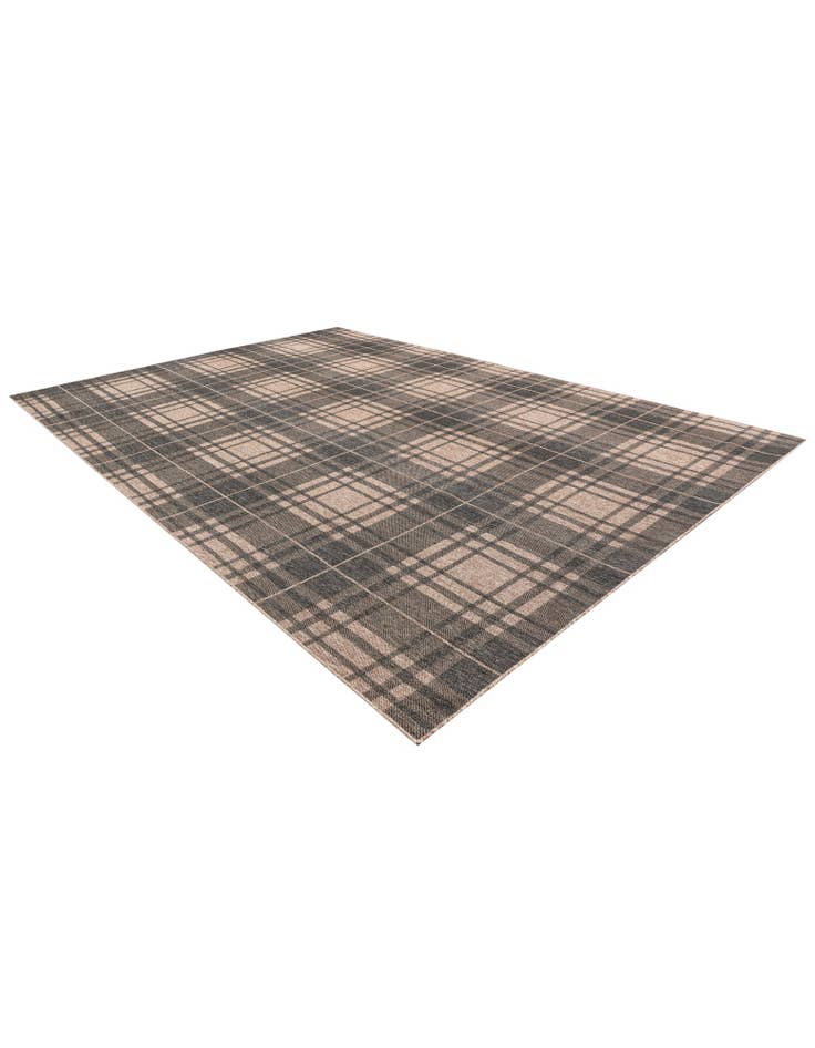 Detail image of  10' x 14'  Washable Checkered Indoor / Outdoor Rug