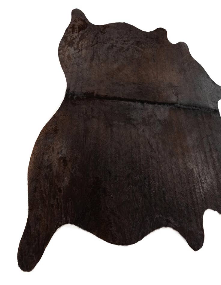 Detail image of  5' 5 x 5' 10 Cowhide Leather Square Rug