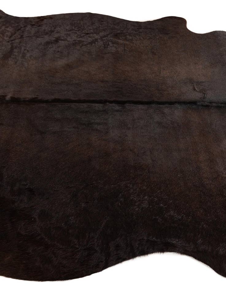 Detail image of  5' 5 x 5' 10 Cowhide Leather Square Rug