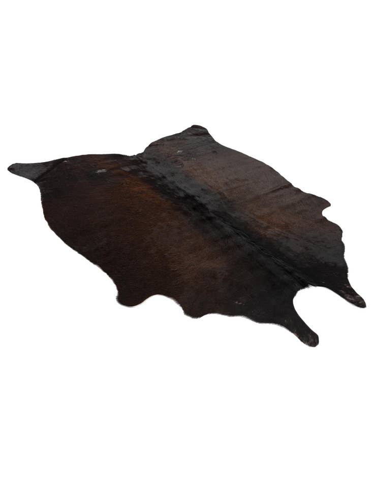 Detail image of  4' 5 x 4' 9 Cowhide Leather Square Rug