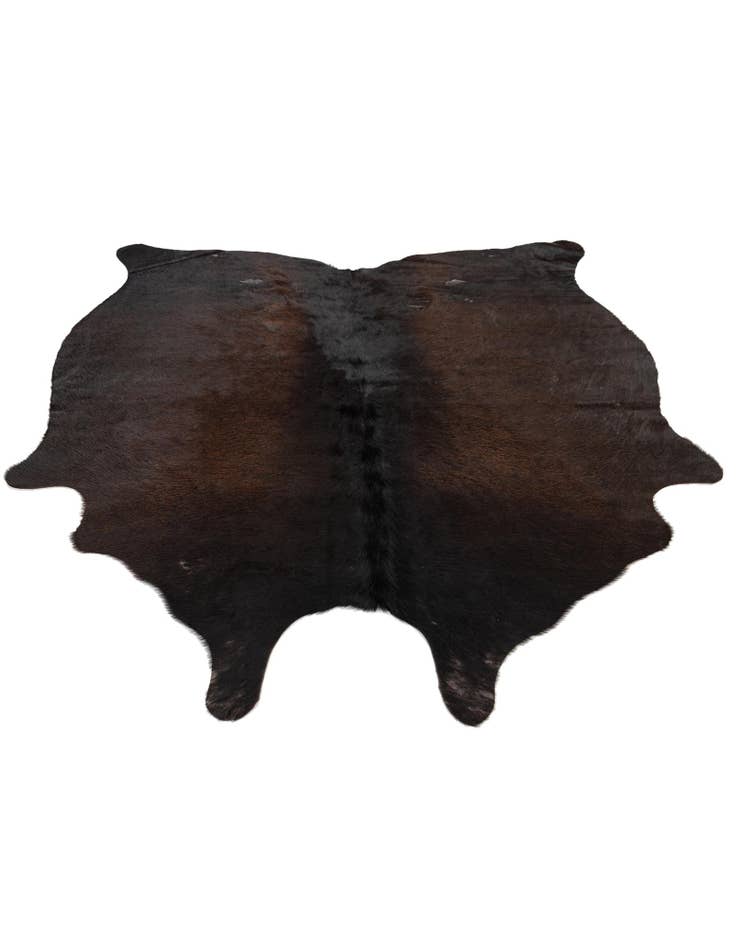 Detail image of  4' 5 x 4' 9 Cowhide Leather Square Rug