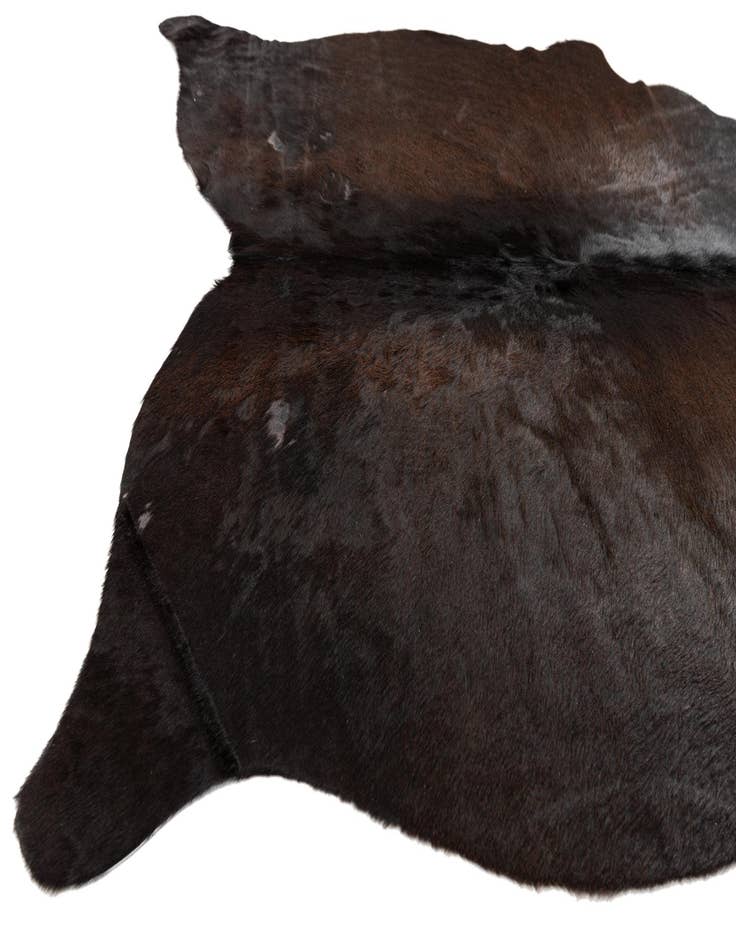 Detail image of  4' 5 x 4' 9 Cowhide Leather Square Rug