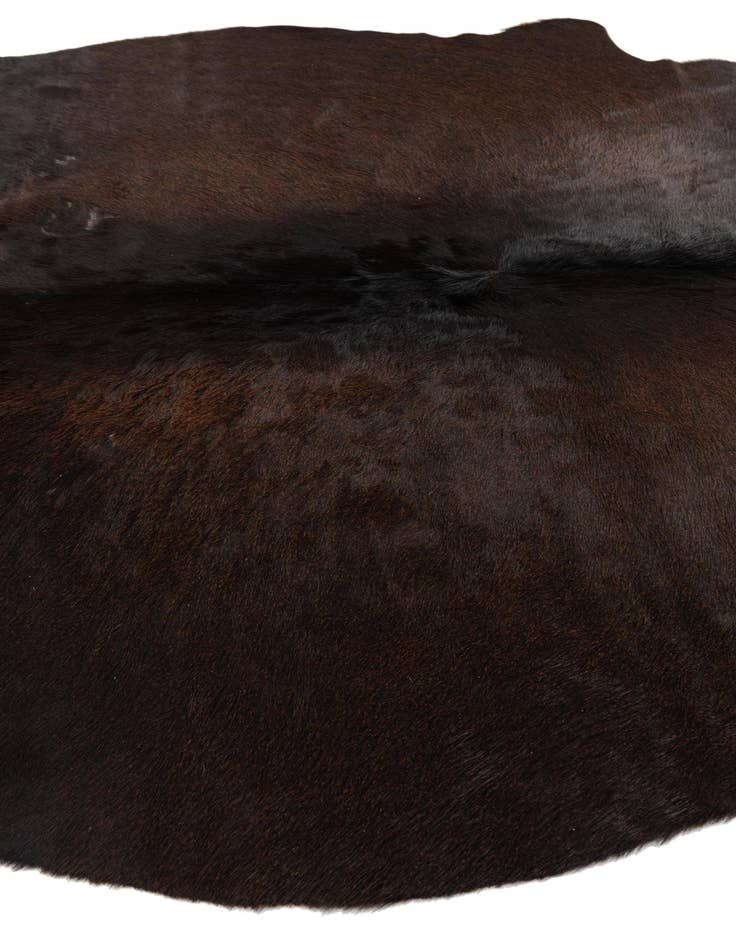 Detail image of  4' 5 x 4' 9 Cowhide Leather Square Rug