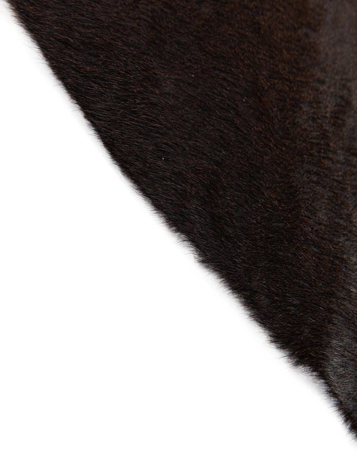 Detail image of  4' 5 x 4' 9 Cowhide Leather Square Rug