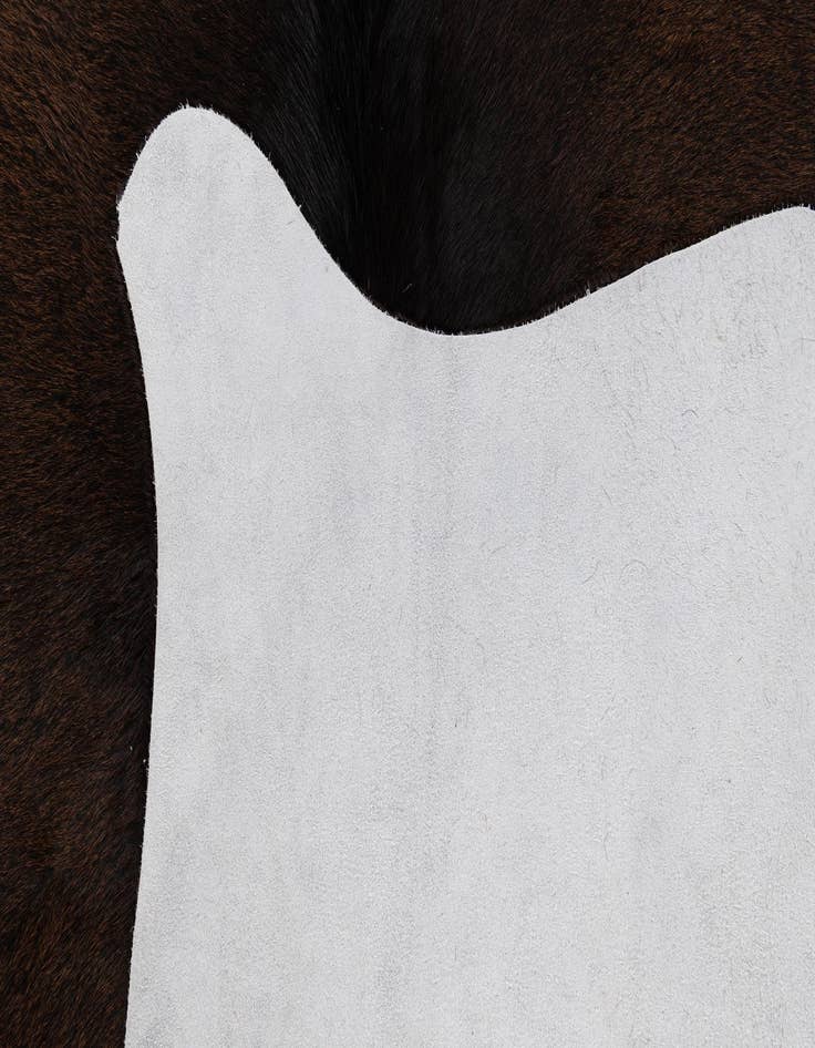 Detail image of  4' 5 x 4' 9 Cowhide Leather Square Rug