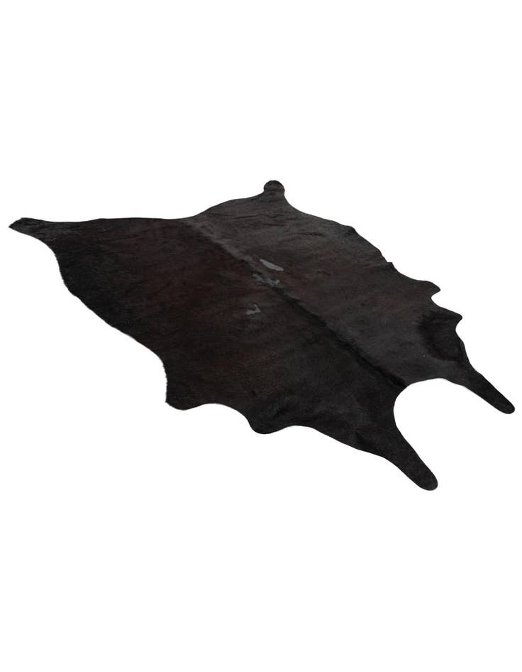 Detail image of  4' 9 x 5' 4 Cowhide Leather Square Rug