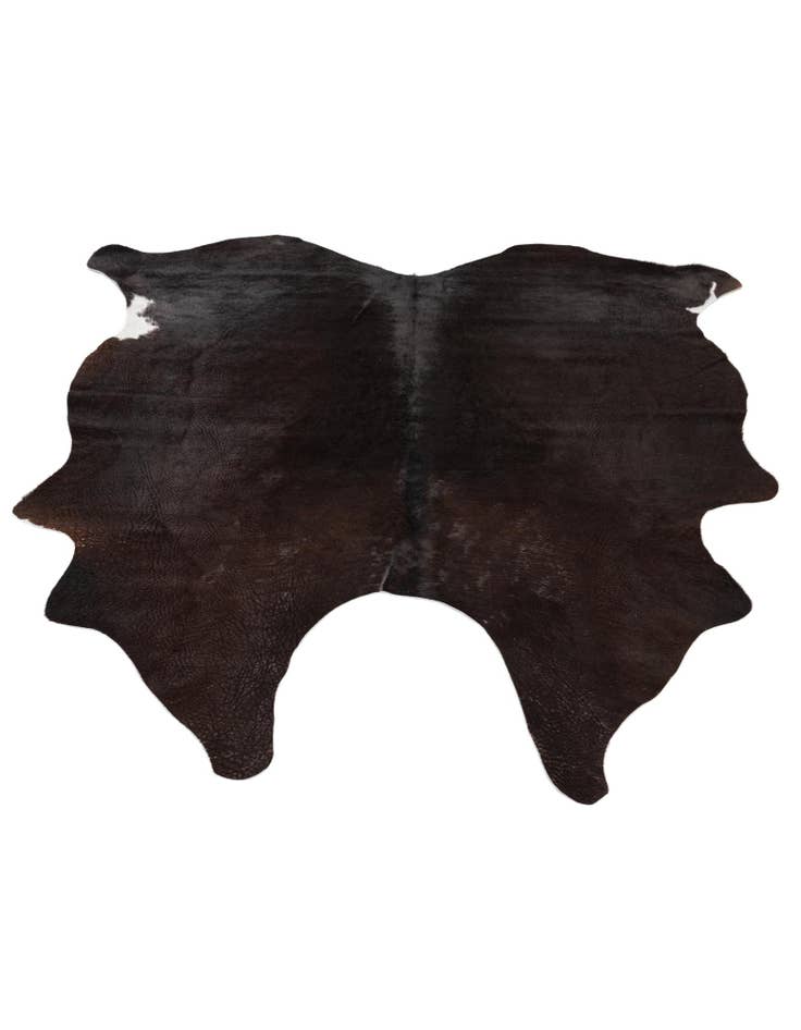 Detail image of  4' 5 x 4' 11 Cowhide Leather Square Rug